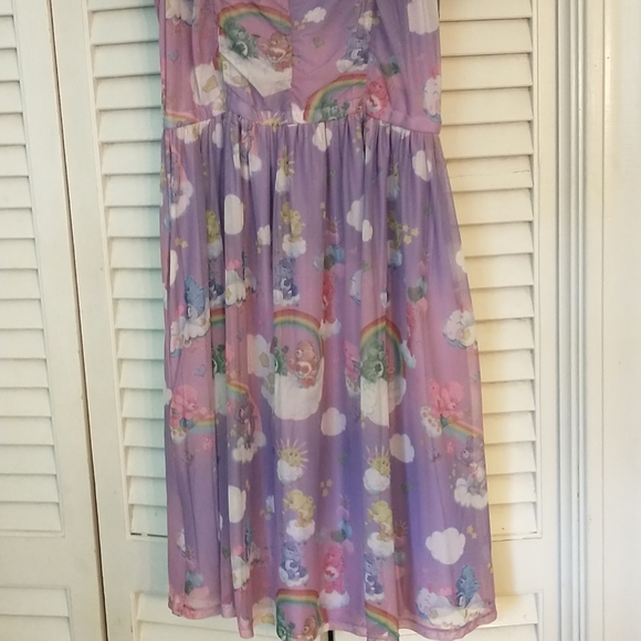 Hot Topic "Care Bears" Characters In The Clouds Dress w/Mesh Bouncy Skirt (L) - Picture 4 of 13